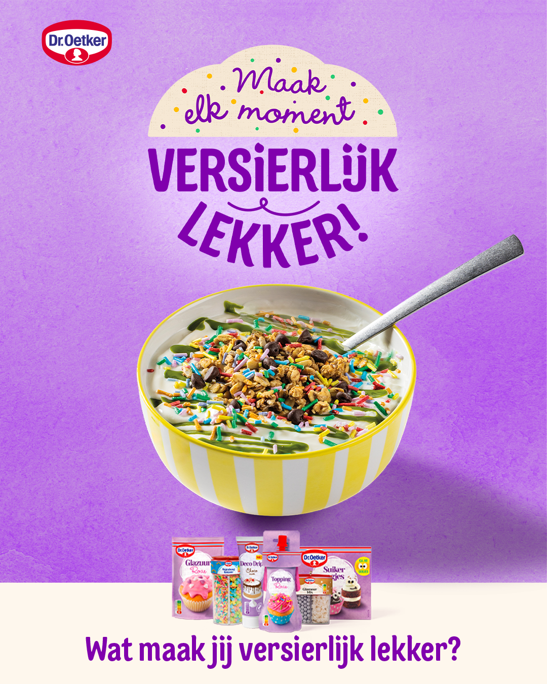 Dr. Oetker Nederland Facebook ad: Versierlijk Lekker