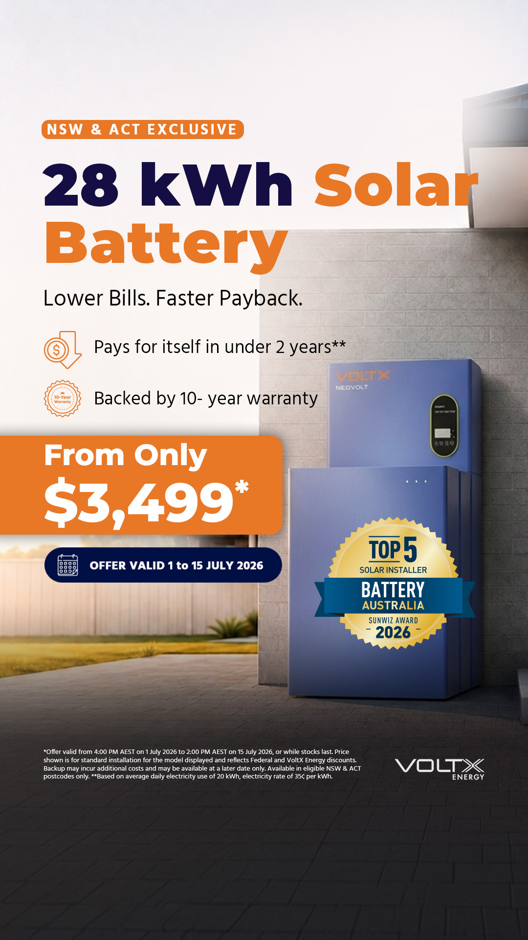 Voltx Energy Facebook ad