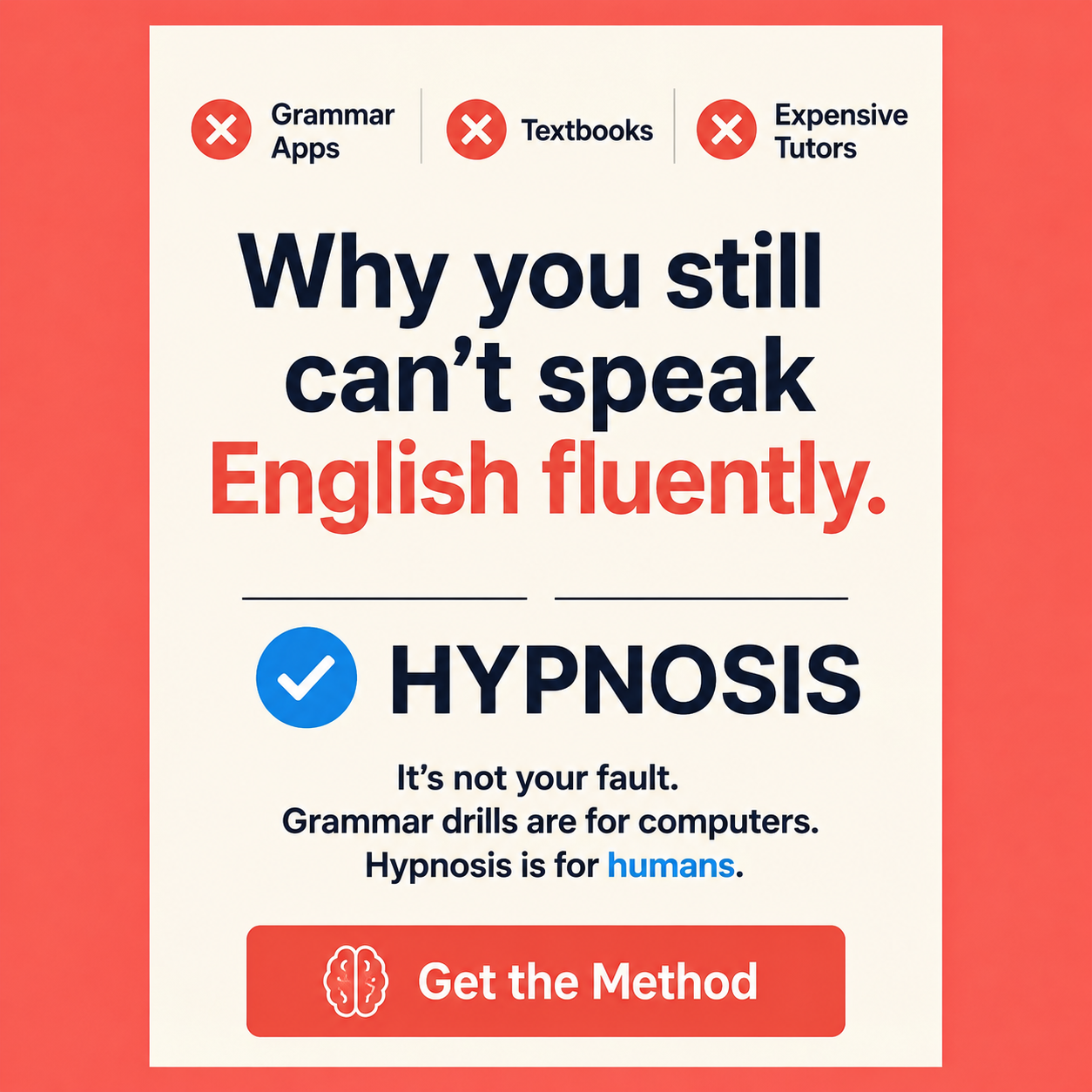 English Language Academy Facebook ad