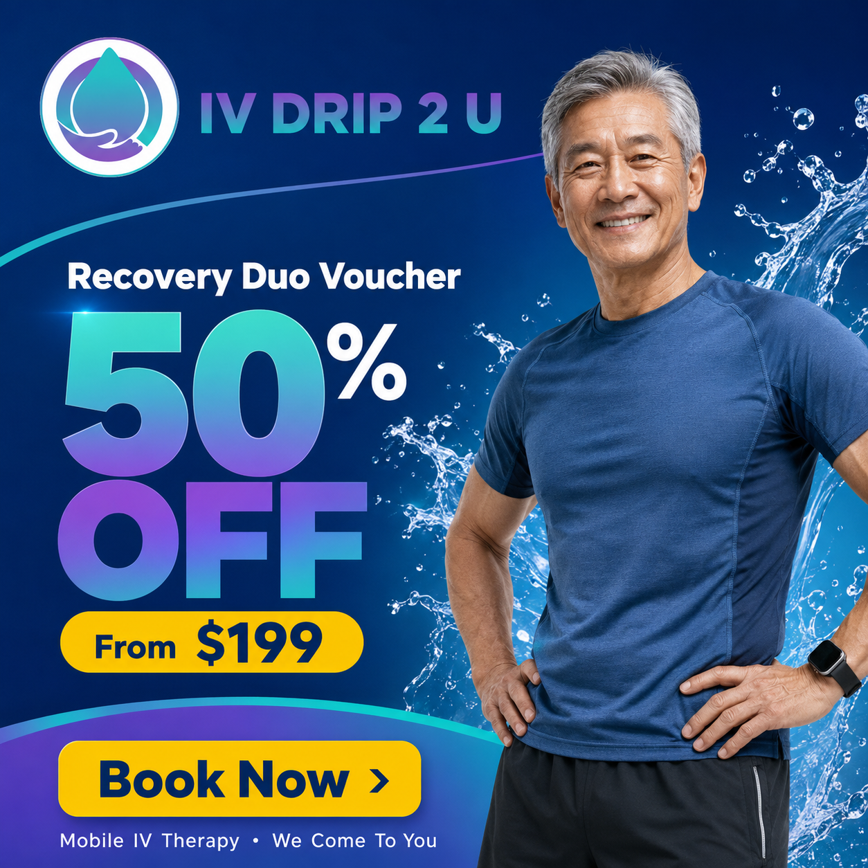 IV Drip 2 U Facebook ad: Vegas Recovery Duo: 2nd IV 50% Off