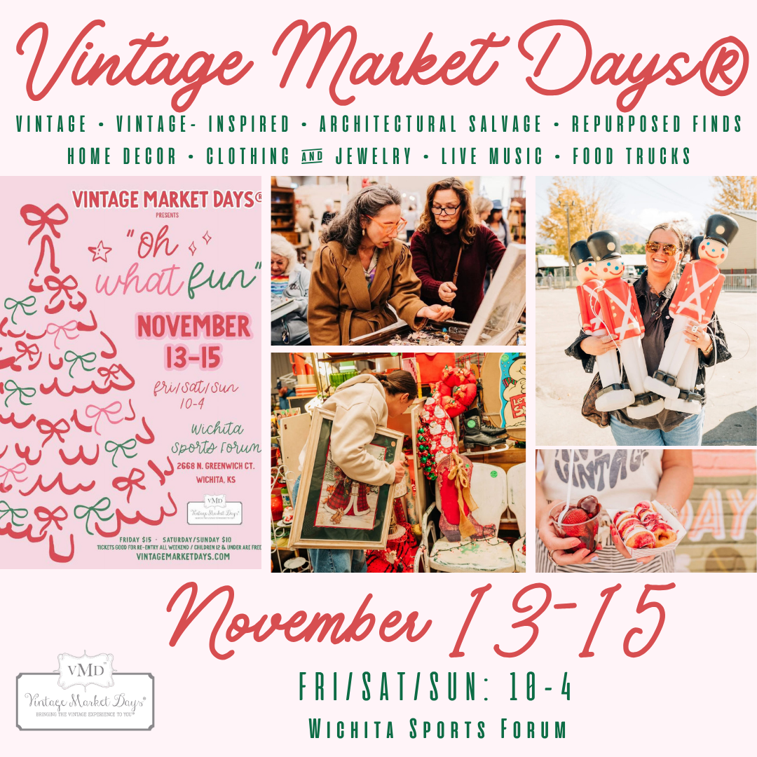 Vintage Market Days of Wichita Facebook ad: Vintage Market Days of Wichita presents Oh What Fun
