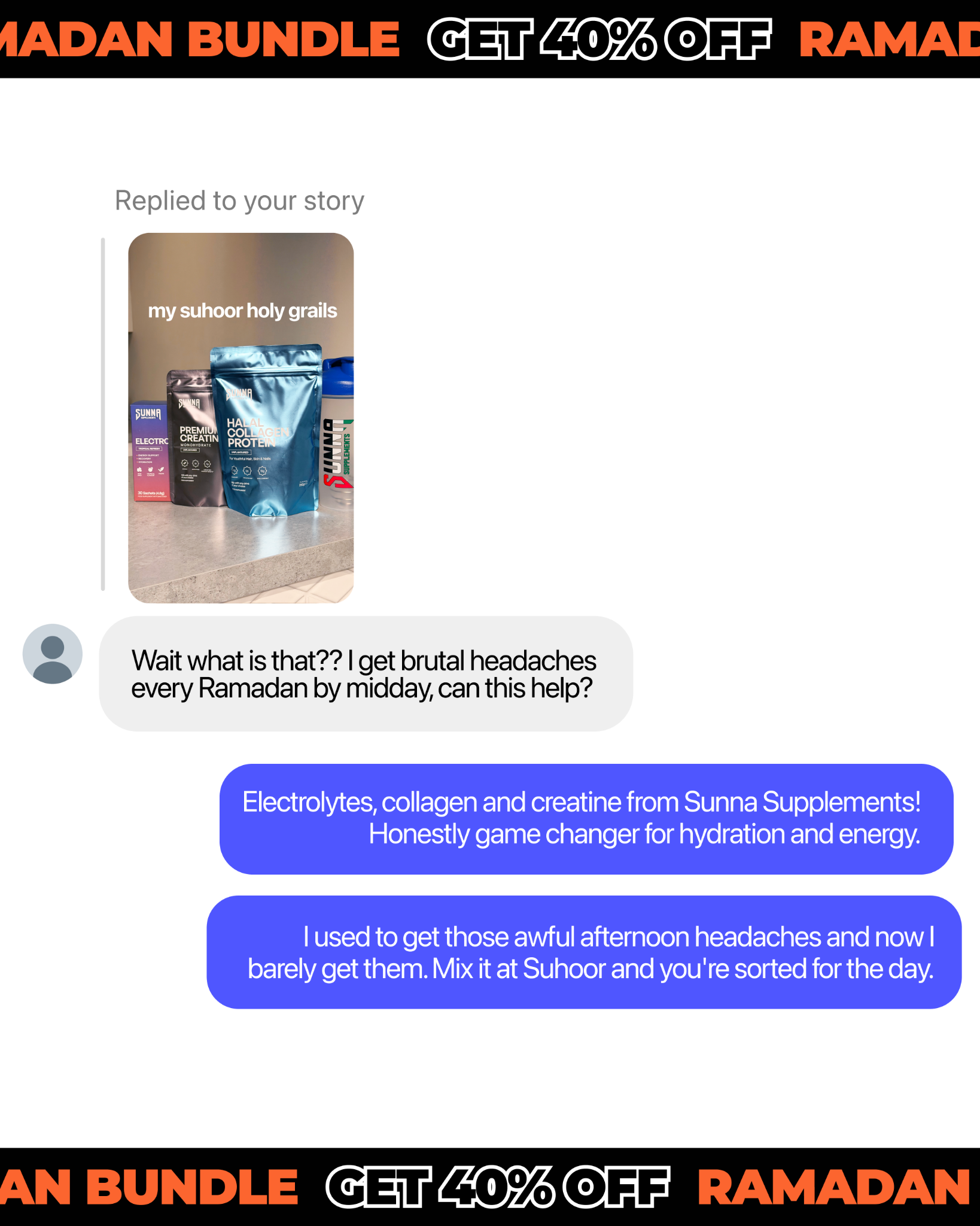 Sunna Supplements Facebook ad