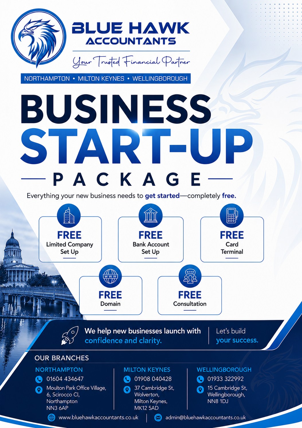 Blue Hawk Accountants Facebook ad