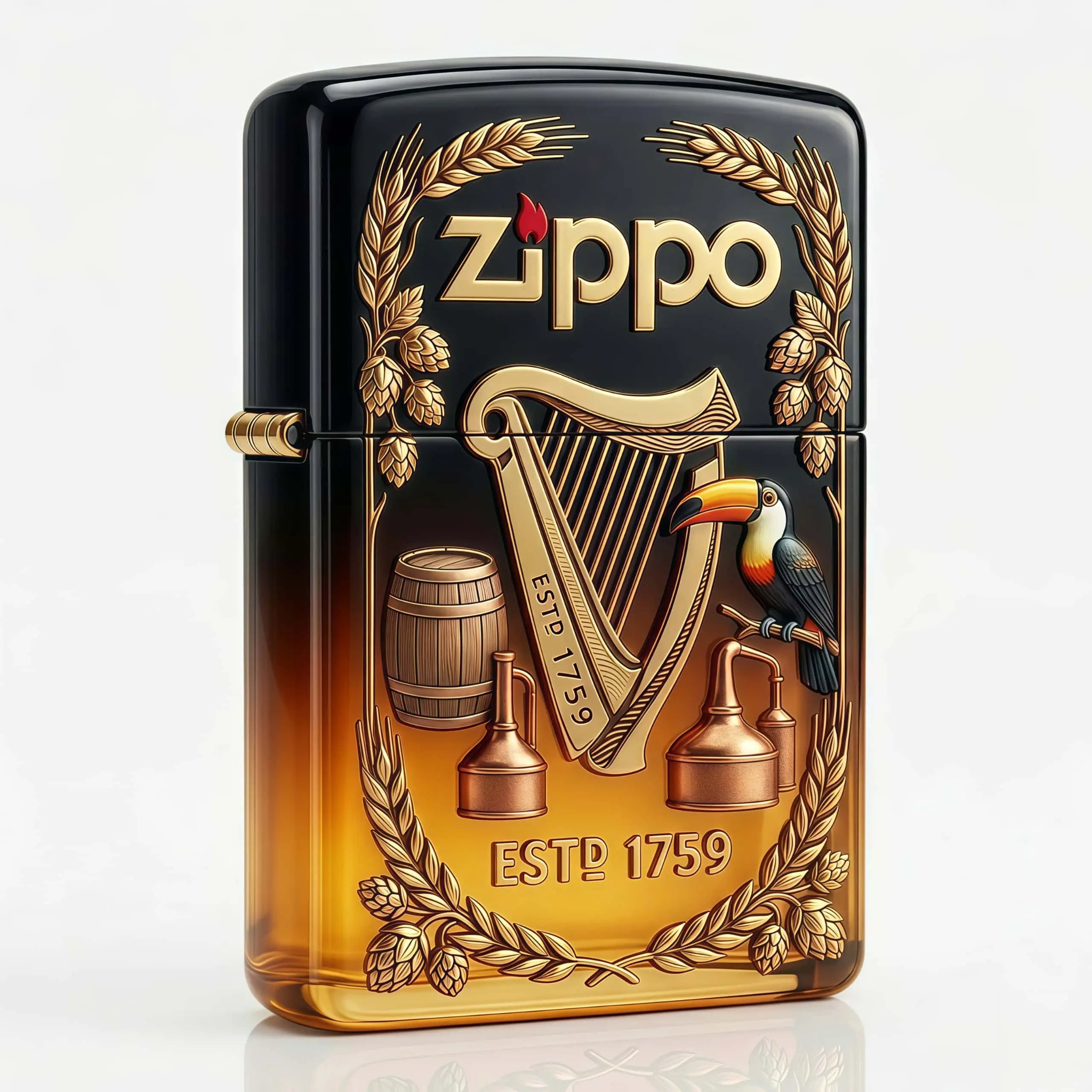 Spencer Gracet Tal Facebook ad: Guinness 1759 Legacy Zippo - The Heart of Irish Brewery…