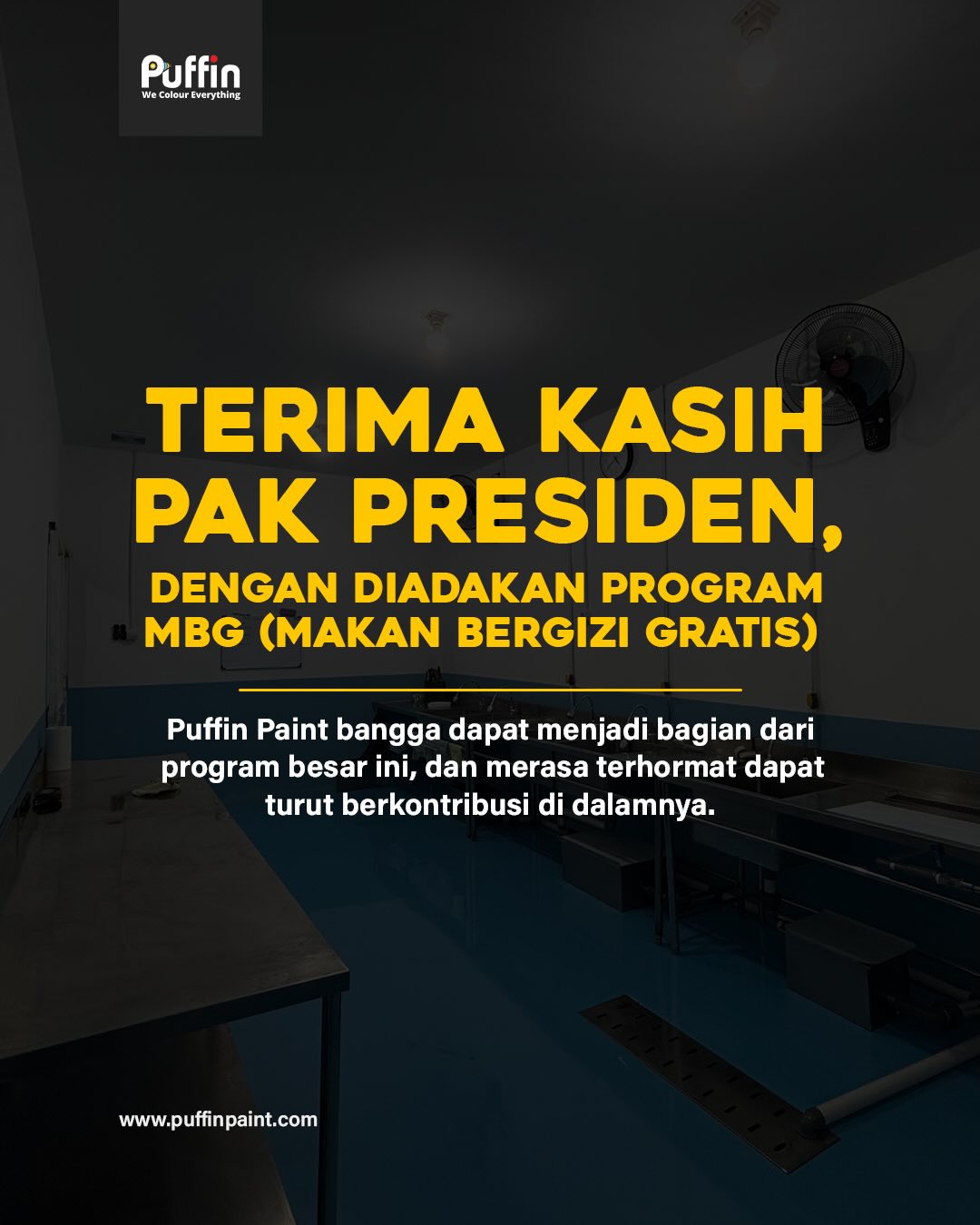 Puffin Paint Facebook ad: Puffin Paint is grateful to be part of…