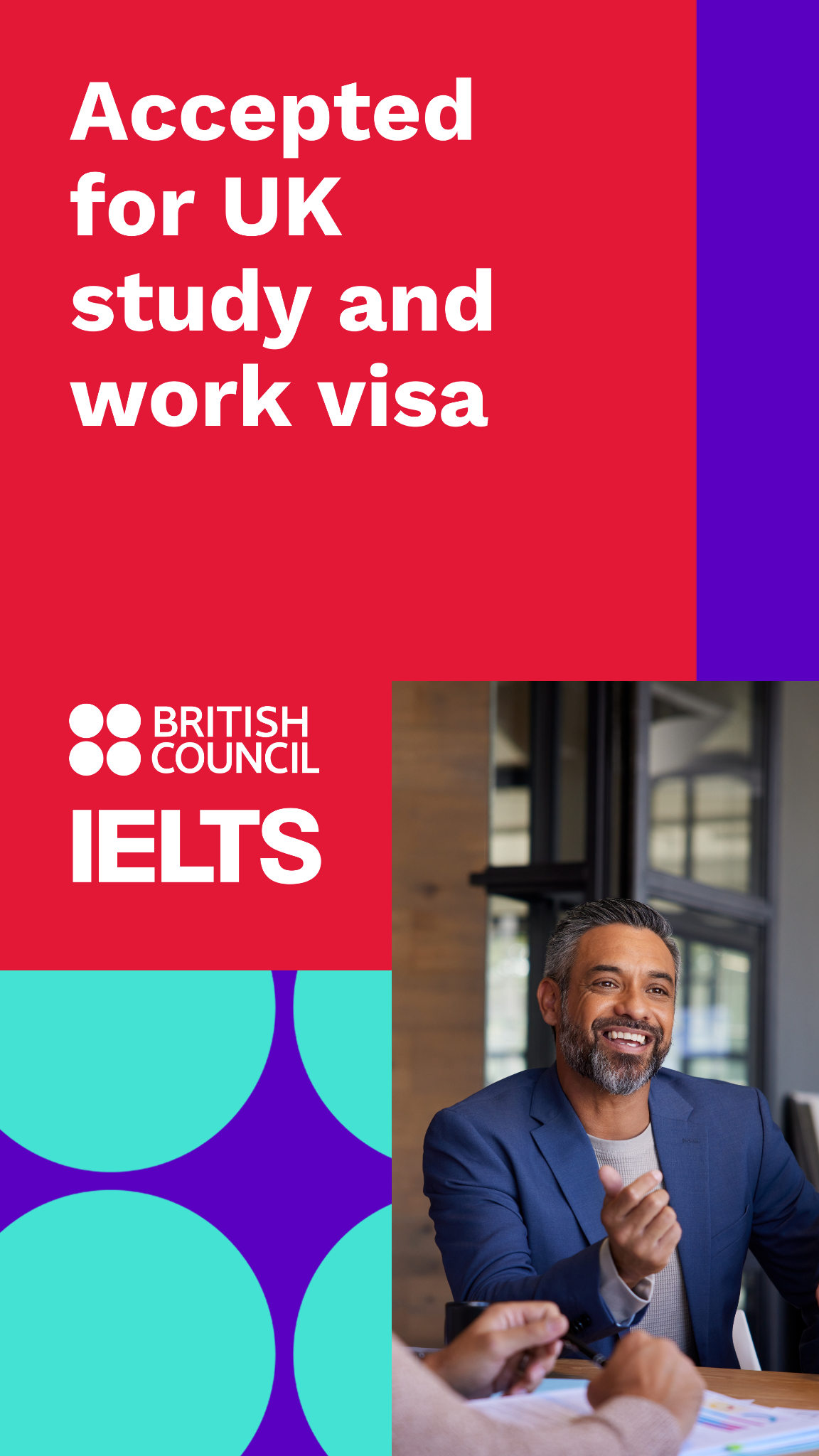 Take IELTS Official Facebook ad