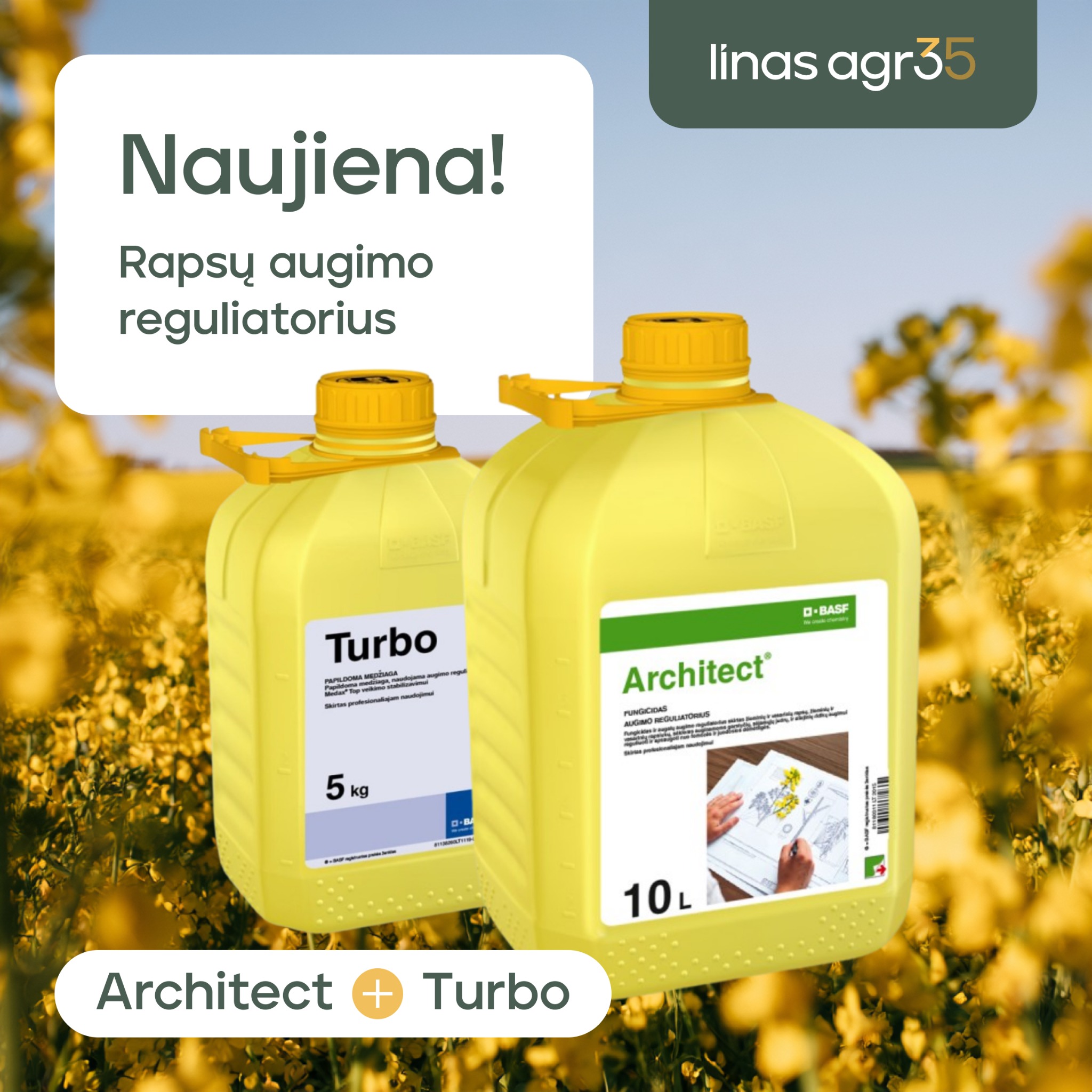 Linas Agro Lietuva Facebook ad: NAUJIENA LIETUVOJE, Architect + Turbo!