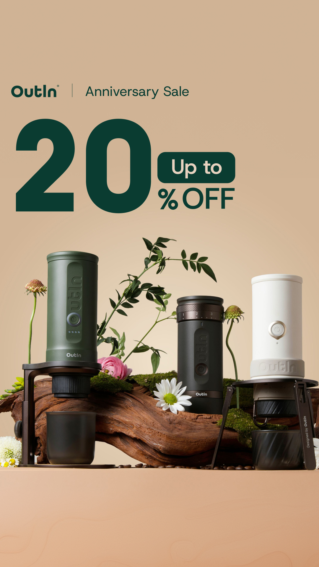 Outin Portable Electric Espresso Machine Facebook ad