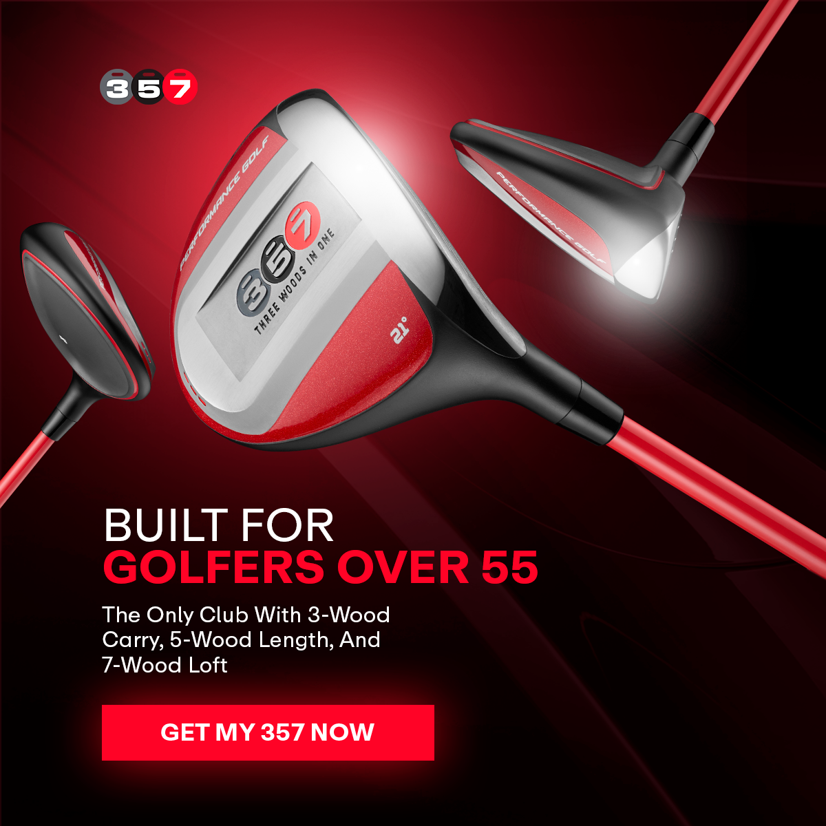 Performance Golf Facebook ad