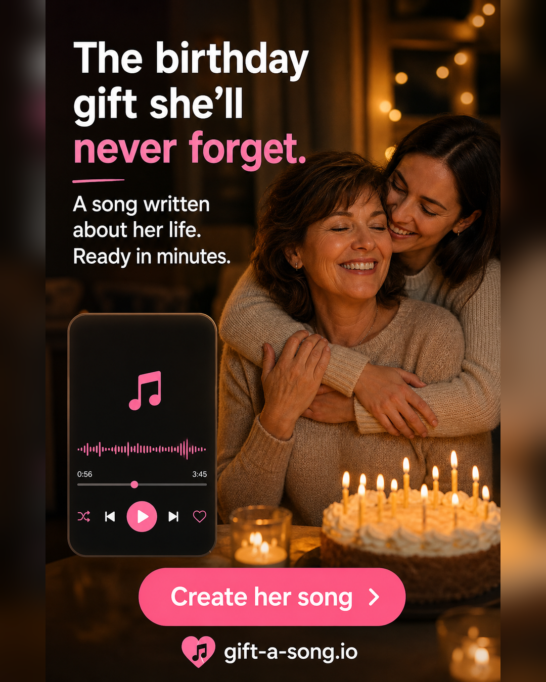 Gift A Song Facebook ad