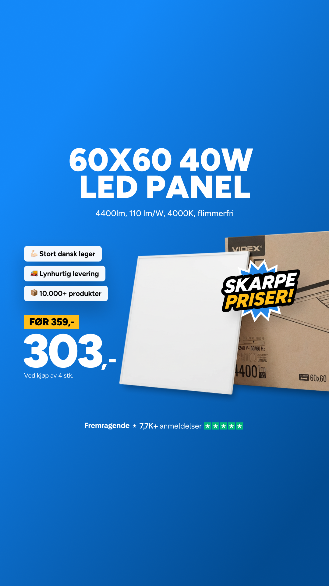 LEDLyskilder.no Facebook ad from Mar 30, 2026