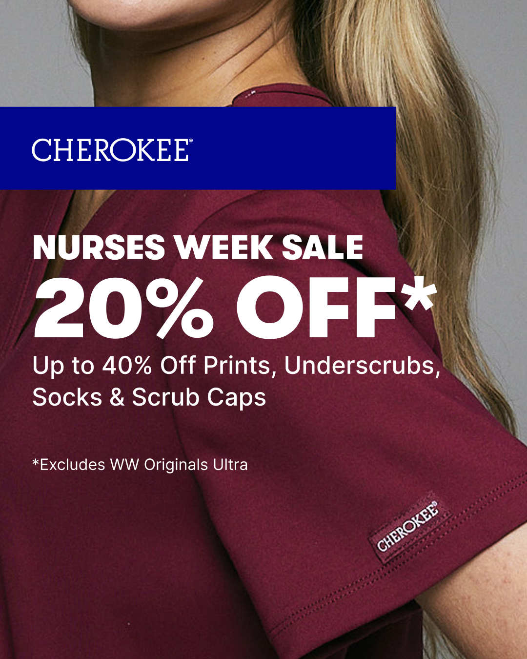 Cherokee Uniforms Facebook ad