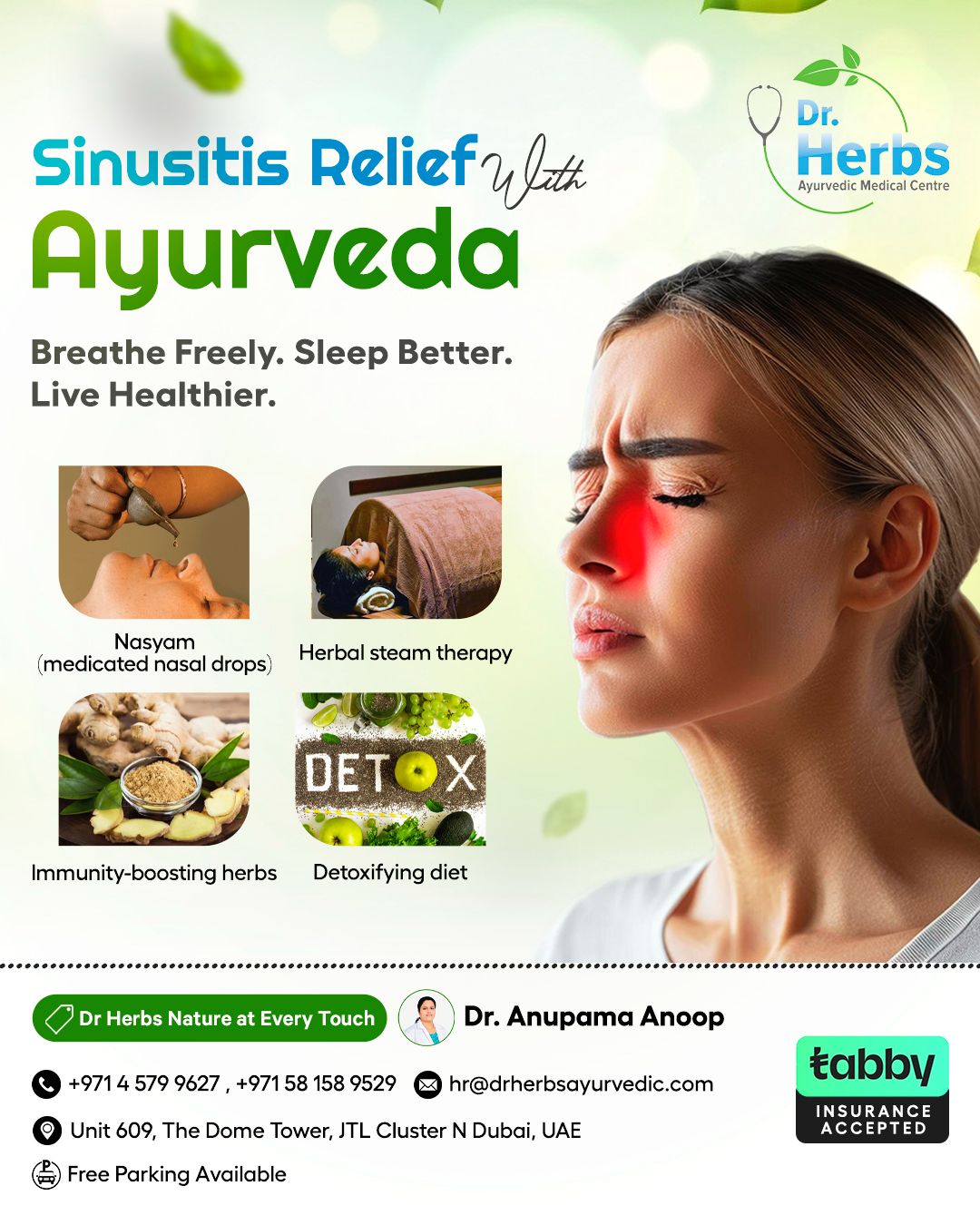 DR. HERBS Ayurvedic Medical Centre Facebook ad