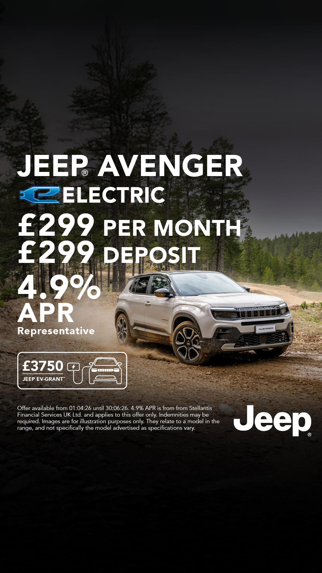 Stoneacre Jeep Facebook ad from Apr 20, 2026