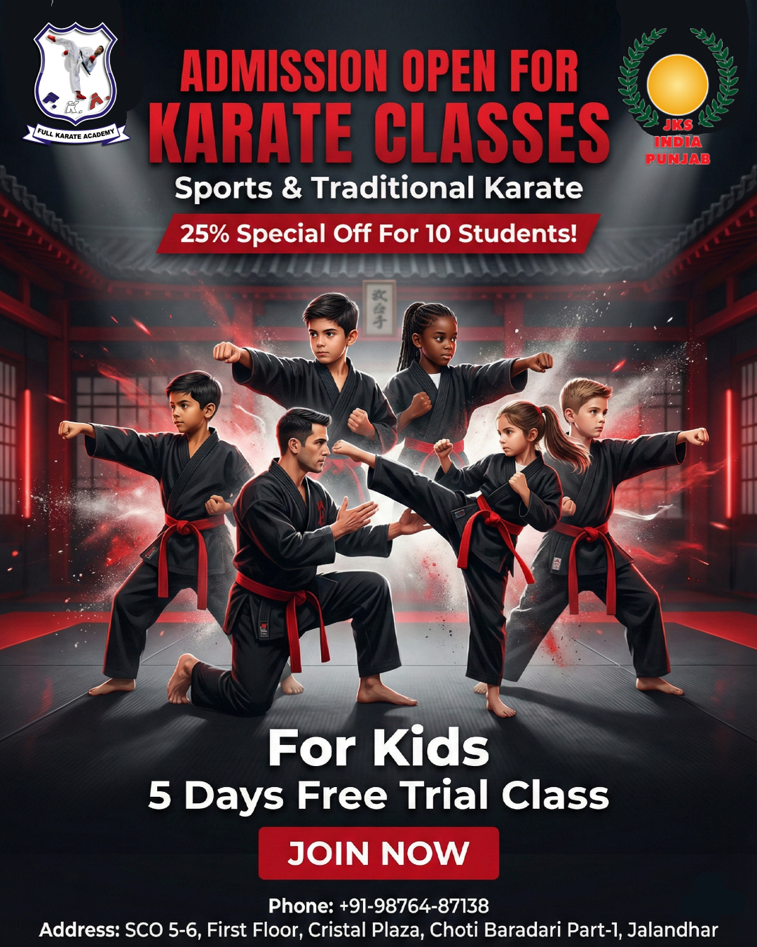 Full Karate Academy, India Facebook ad