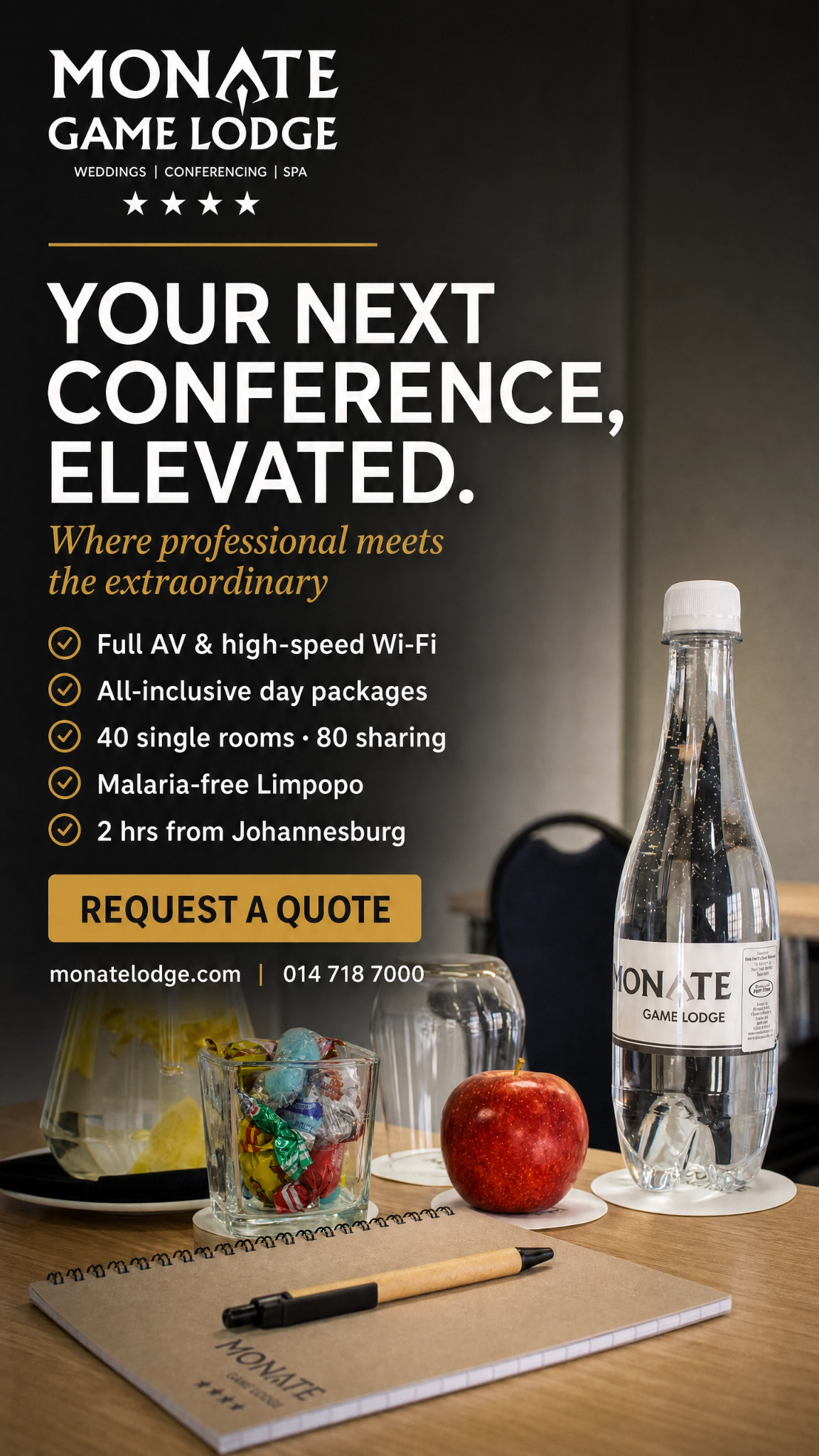 Monate Game Lodge Facebook ad