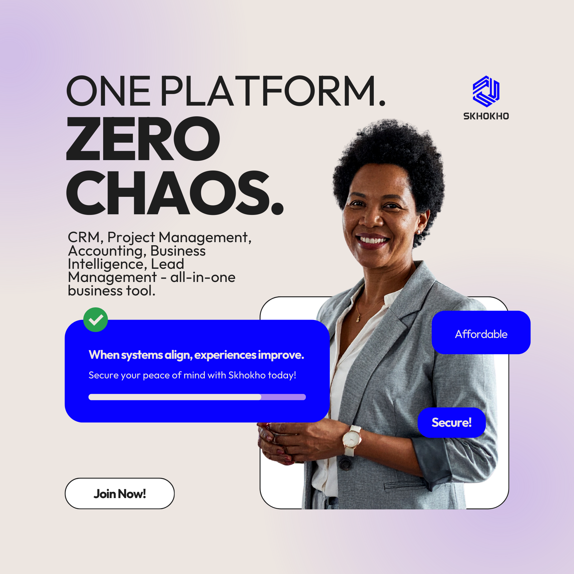 Skhokho Facebook ad: Manual tracking, disjointed tools, delayed billing, these…