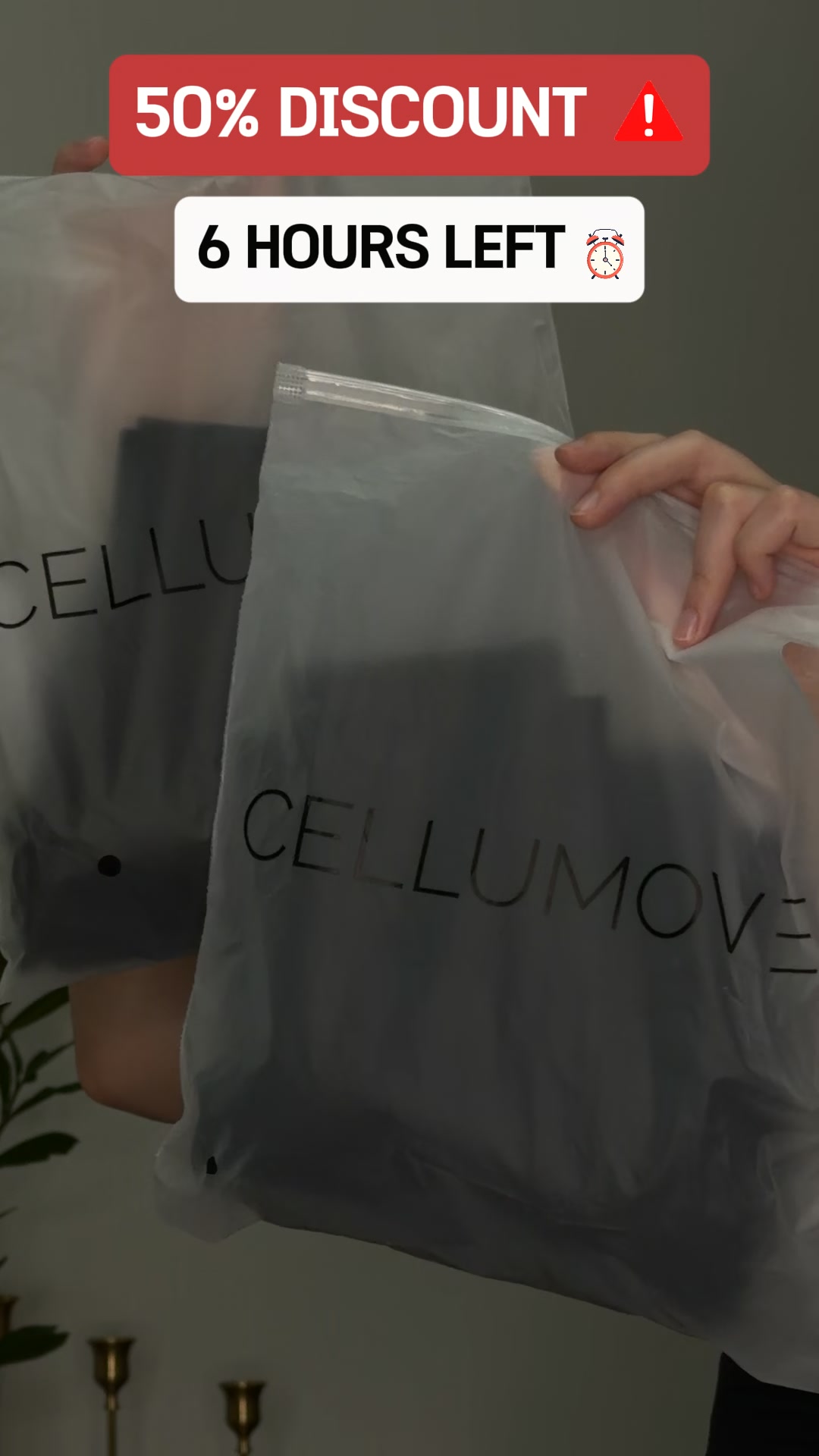 Cellumove Facebook ad: Buy 1 Legging, Get 1 FREE, limited time!