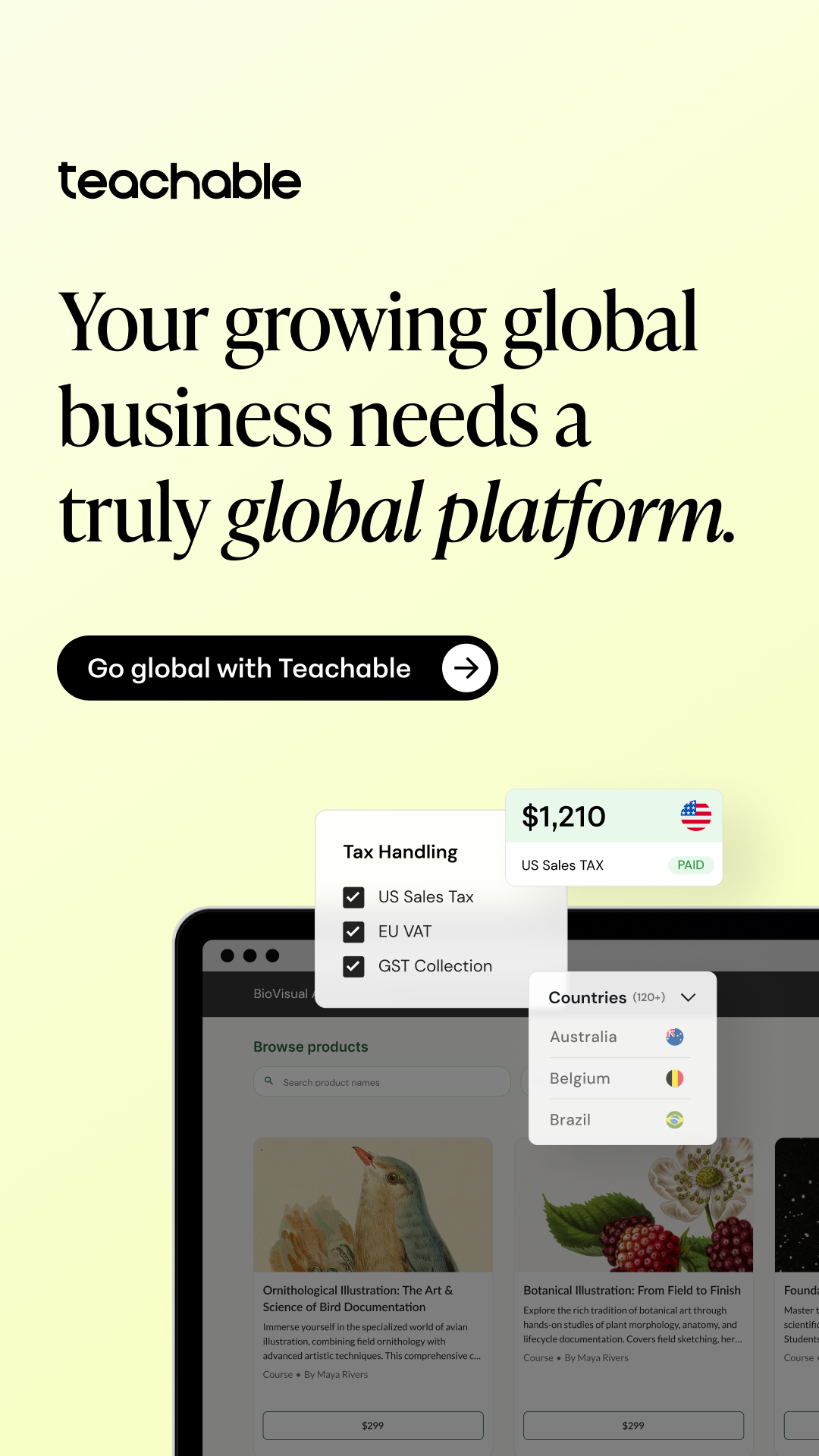 Teachable Facebook ad
