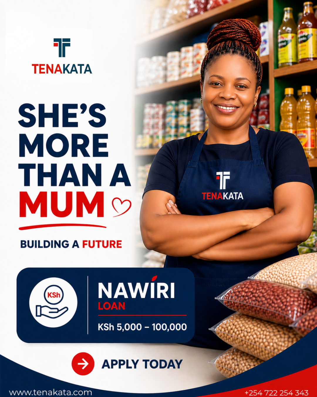 Tenakata Facebook ad: Grow your business with Tenakata.