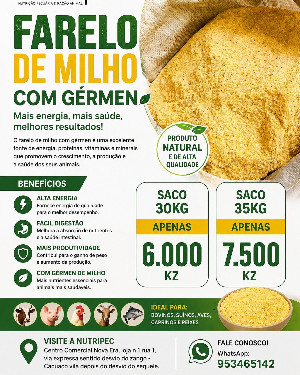 Nutripec Facebook ad: QUALIDADE E ECONOMIA PARA A SUA CRIAÇÃO!