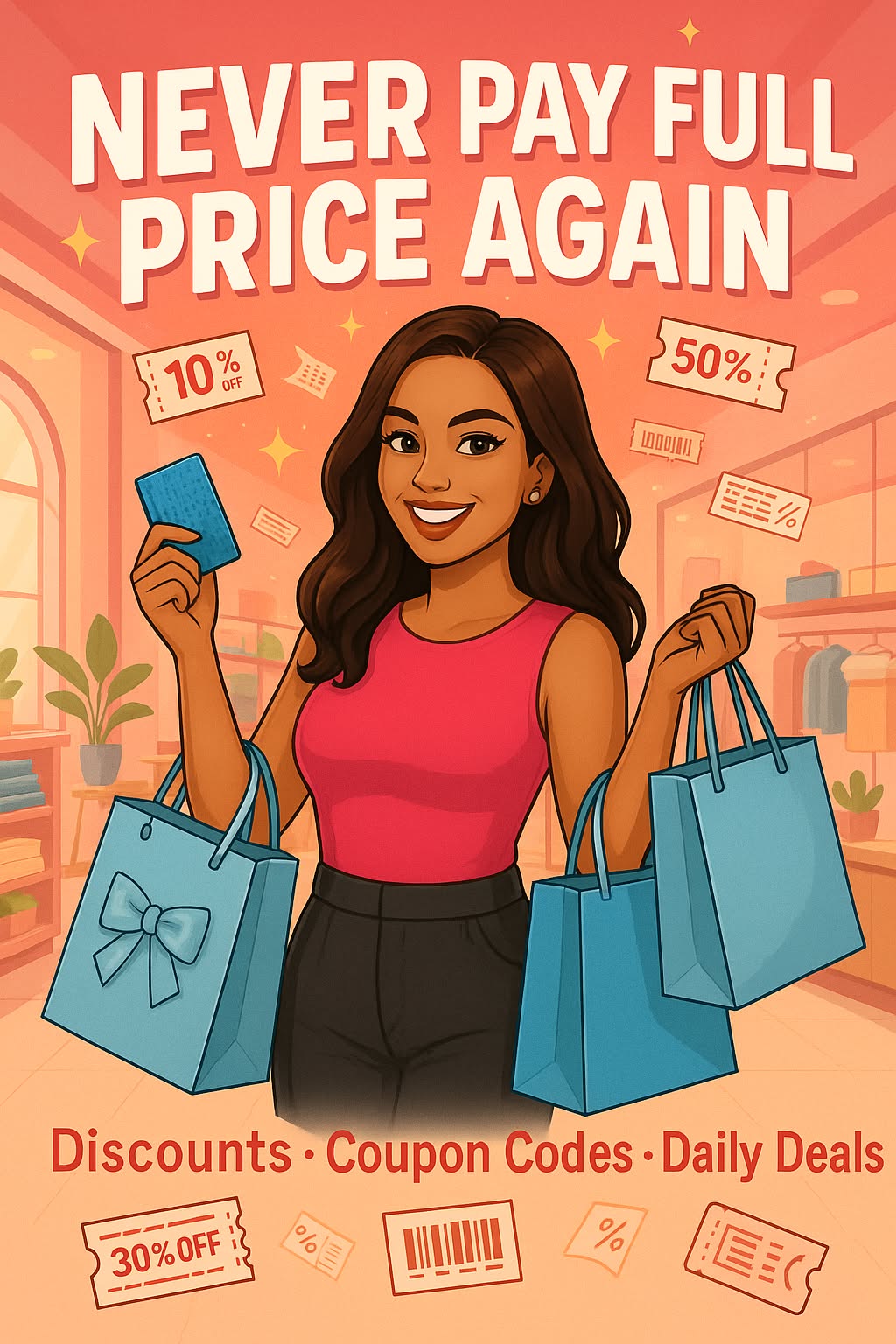 The Money Saving Mama Facebook ad: NEVER PAY FULL PRICE AGAIN!