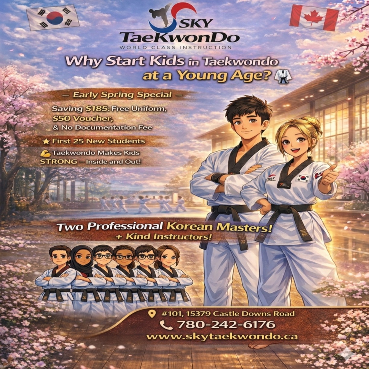 SKY Taekwondo Alberta Facebook ad