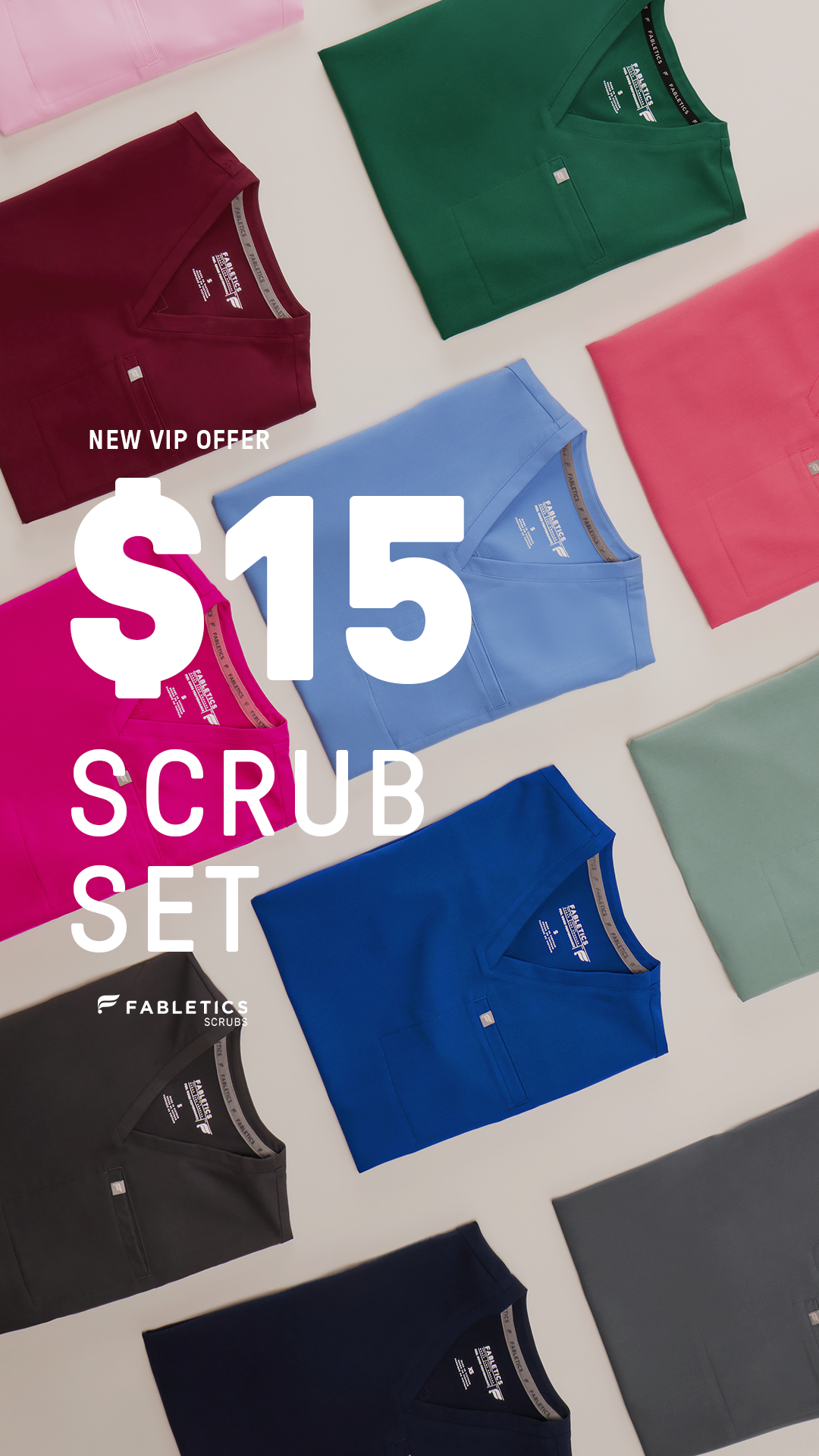 Fabletics Scrubs Facebook ad