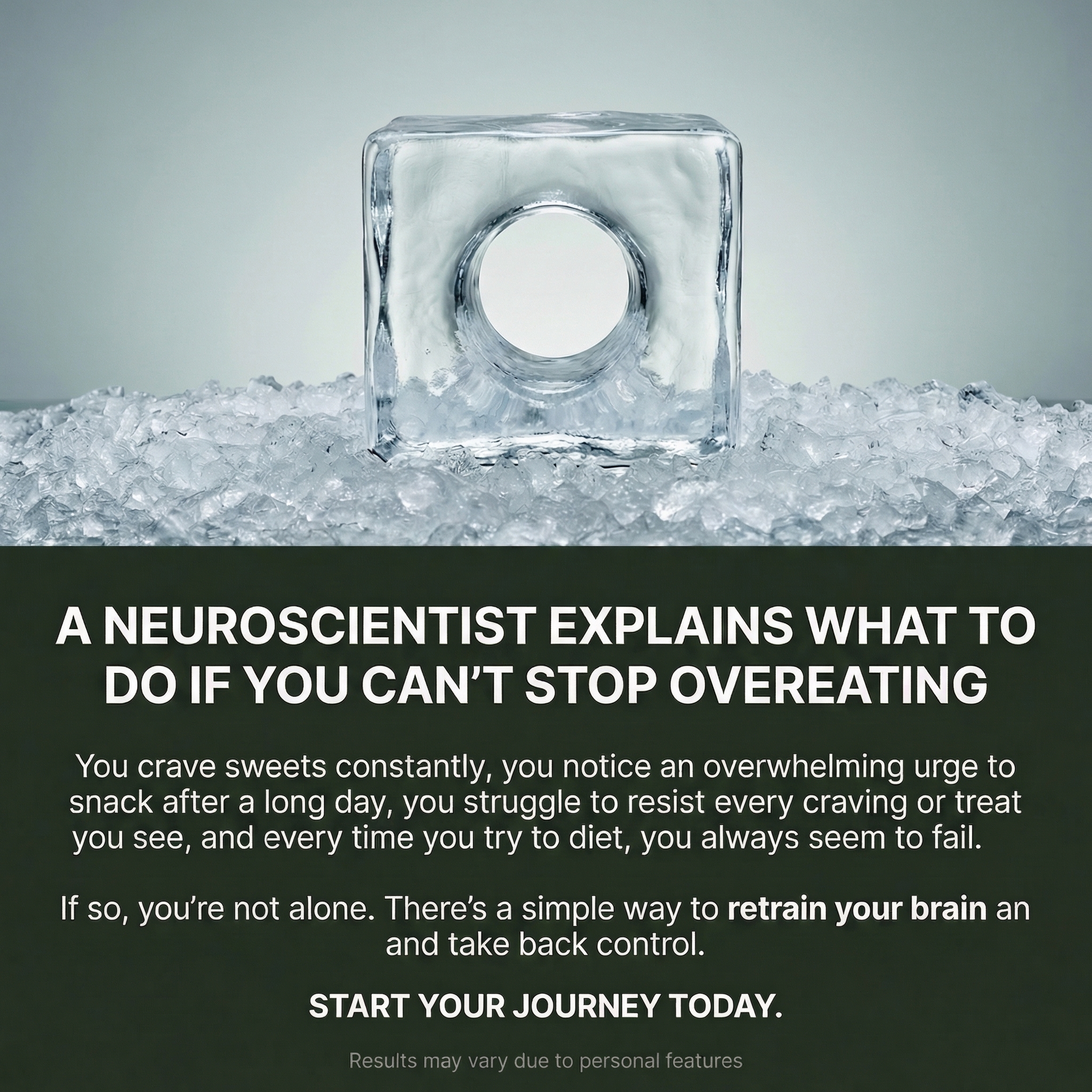Oneleaf Facebook ad: Retrain Your Brain To Eat Less