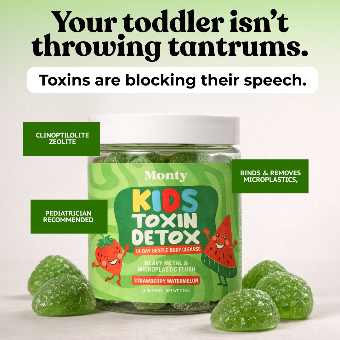 Monty Supplements Facebook ad: The 14-day kids detox gummy thousands of moms are talking…