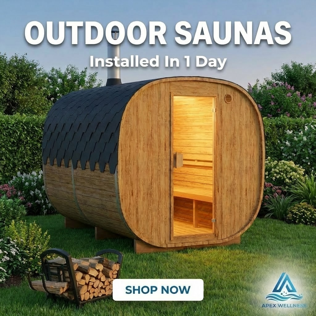 Apex Wellness Facebook ad: Get Your Sauna Today