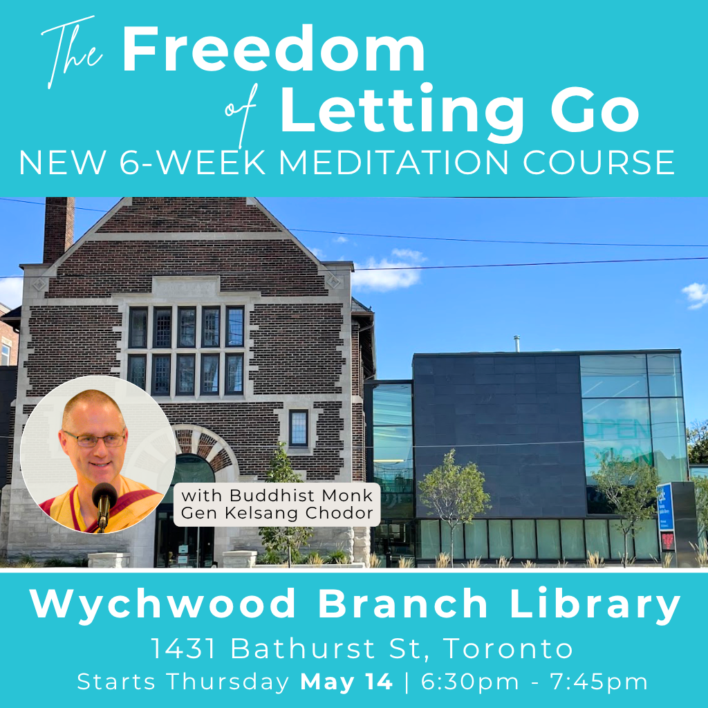 Kadampa Meditation Centre Canada Facebook ad: Meditation & the Freedom of Letting Go