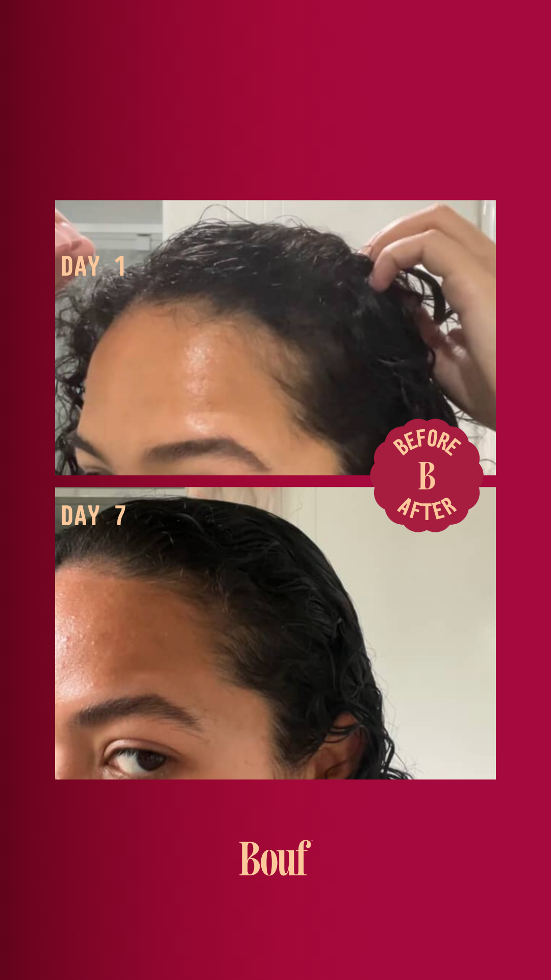 Bouf Haircare Facebook ad