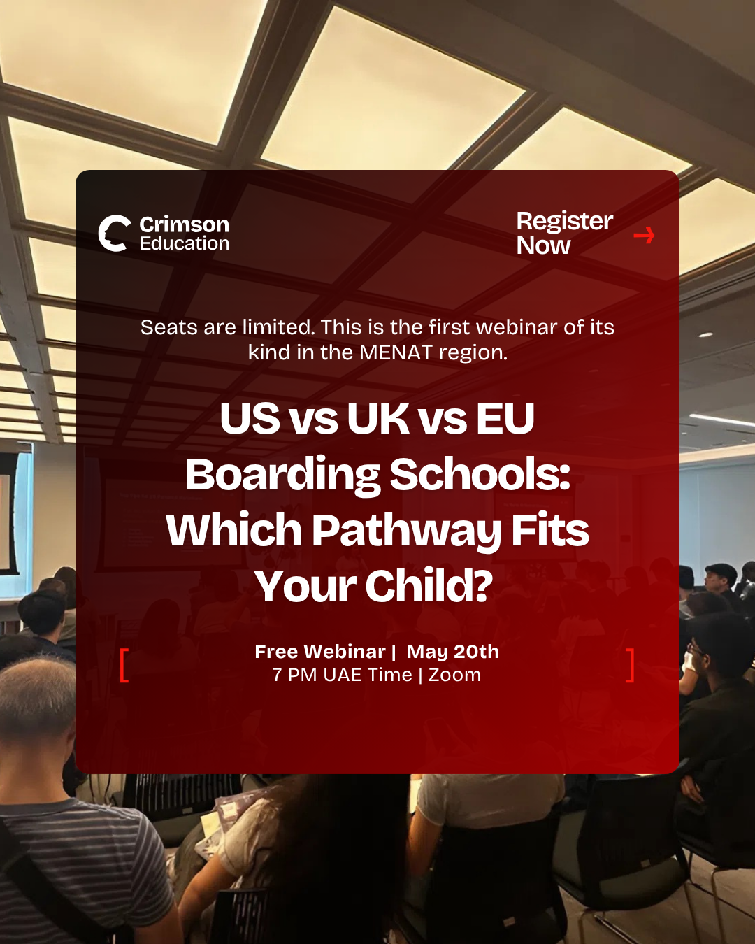 Crimson Education Facebook ad