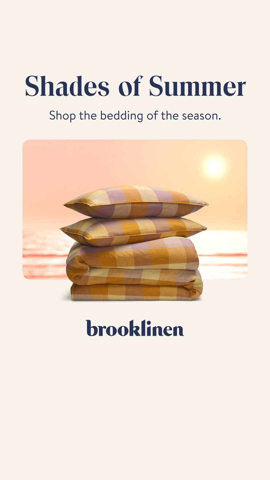 Brooklinen Facebook ad from Aug 3, 2026