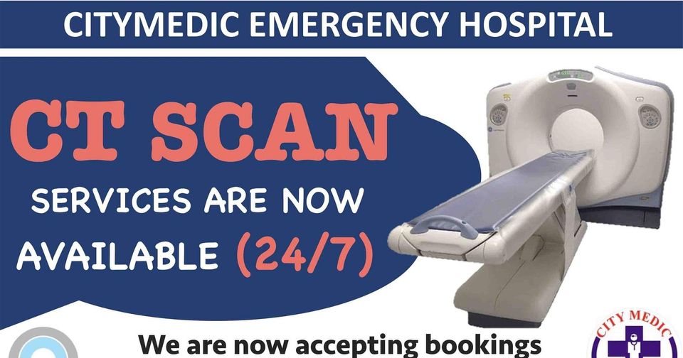 City Medic CT Scan Facebook ad: CT SCAN is now available 24/7