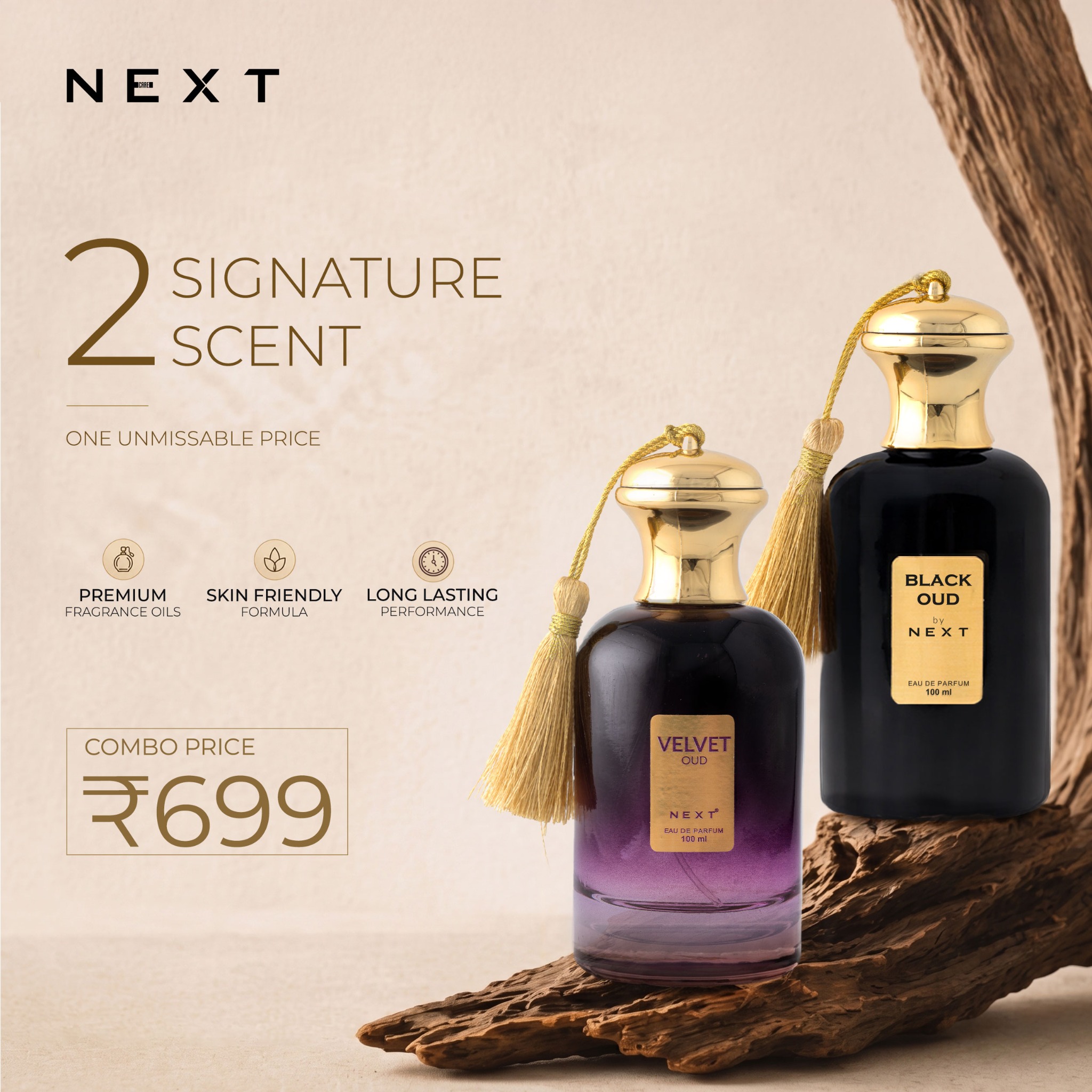 NEXT Perfume Facebook ad from May 20, 2026