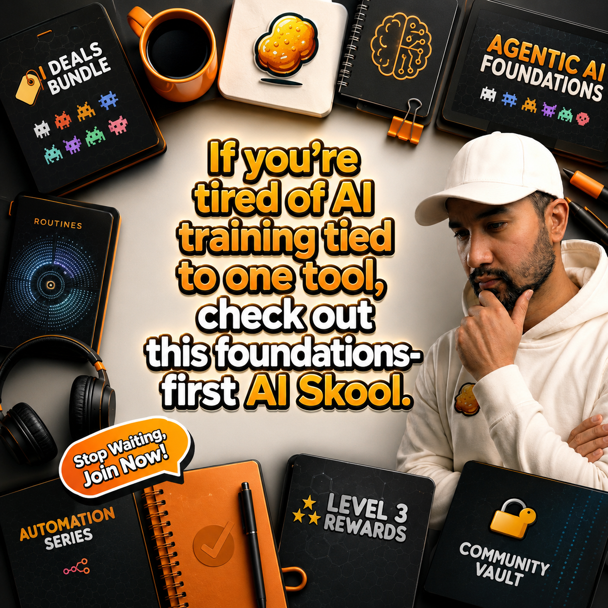 Skool Facebook ad