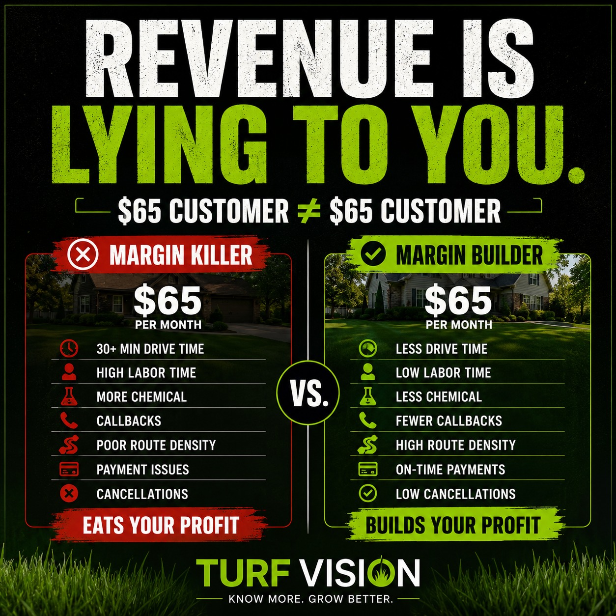 Turf Vision Facebook ad: TurfVision, Lawn Care Business Toolkit