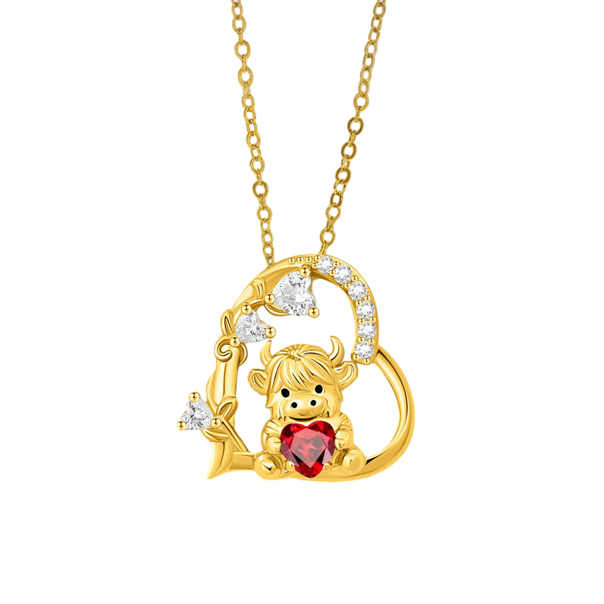 Kesefs Facebook ad: Highland Cow Hugging Birthday Love - Personalized Heart…