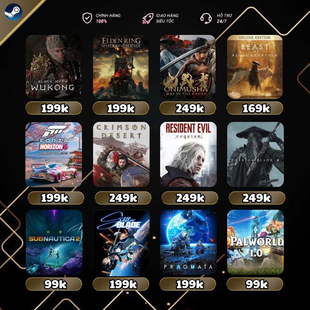 Deluxe Gaming - Steam Key Bản Quyền Facebook ad: Game Steam Bản Quyền