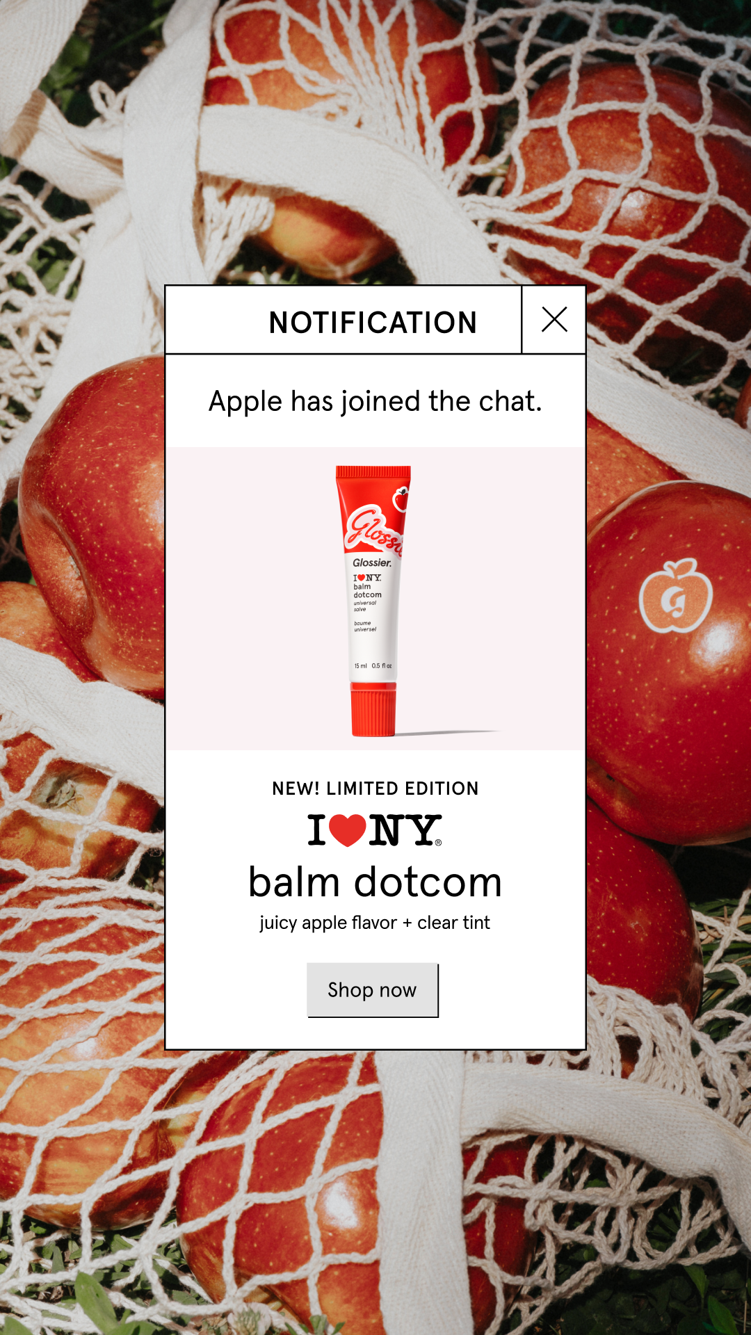 Glossier Facebook ad