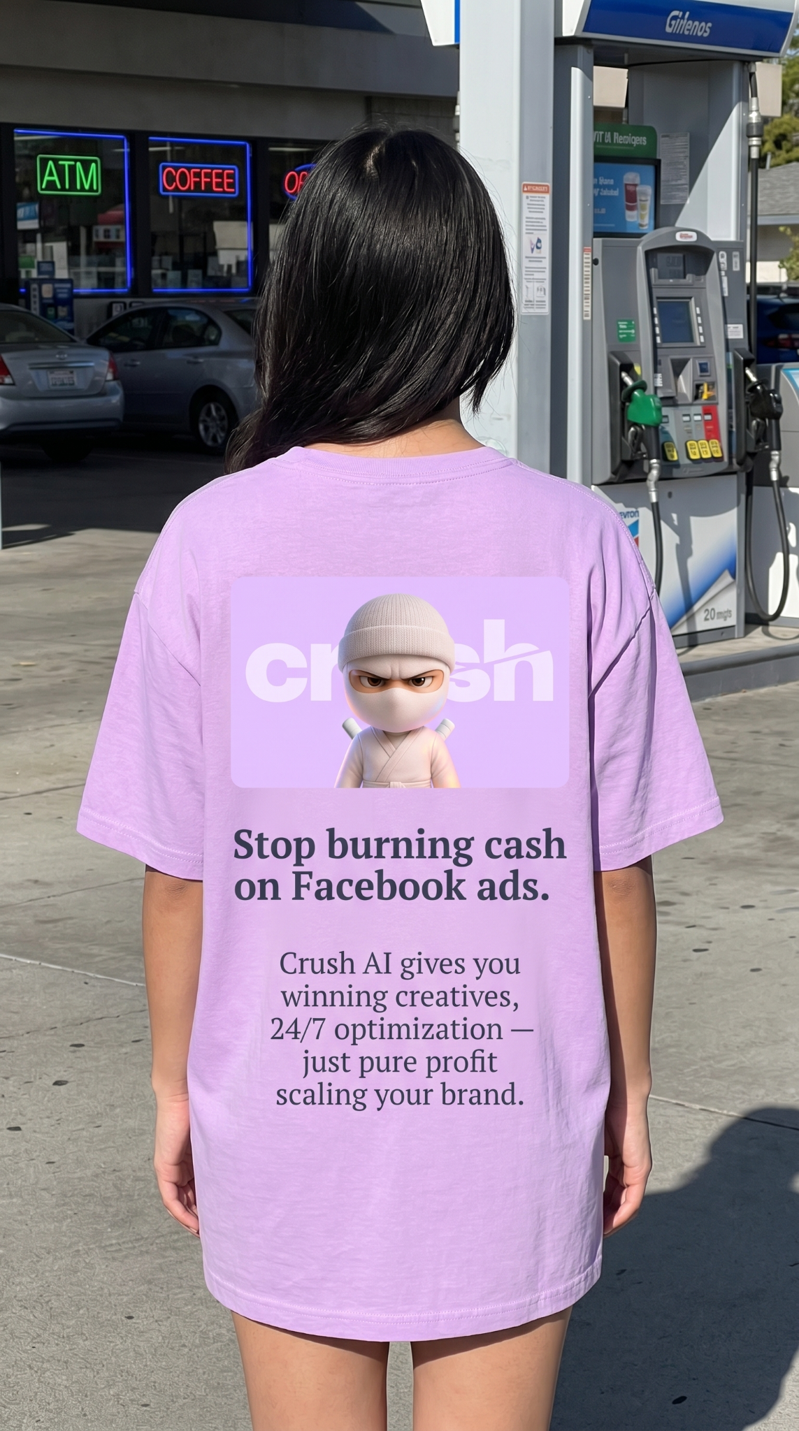 trycrush.ai Facebook ad
