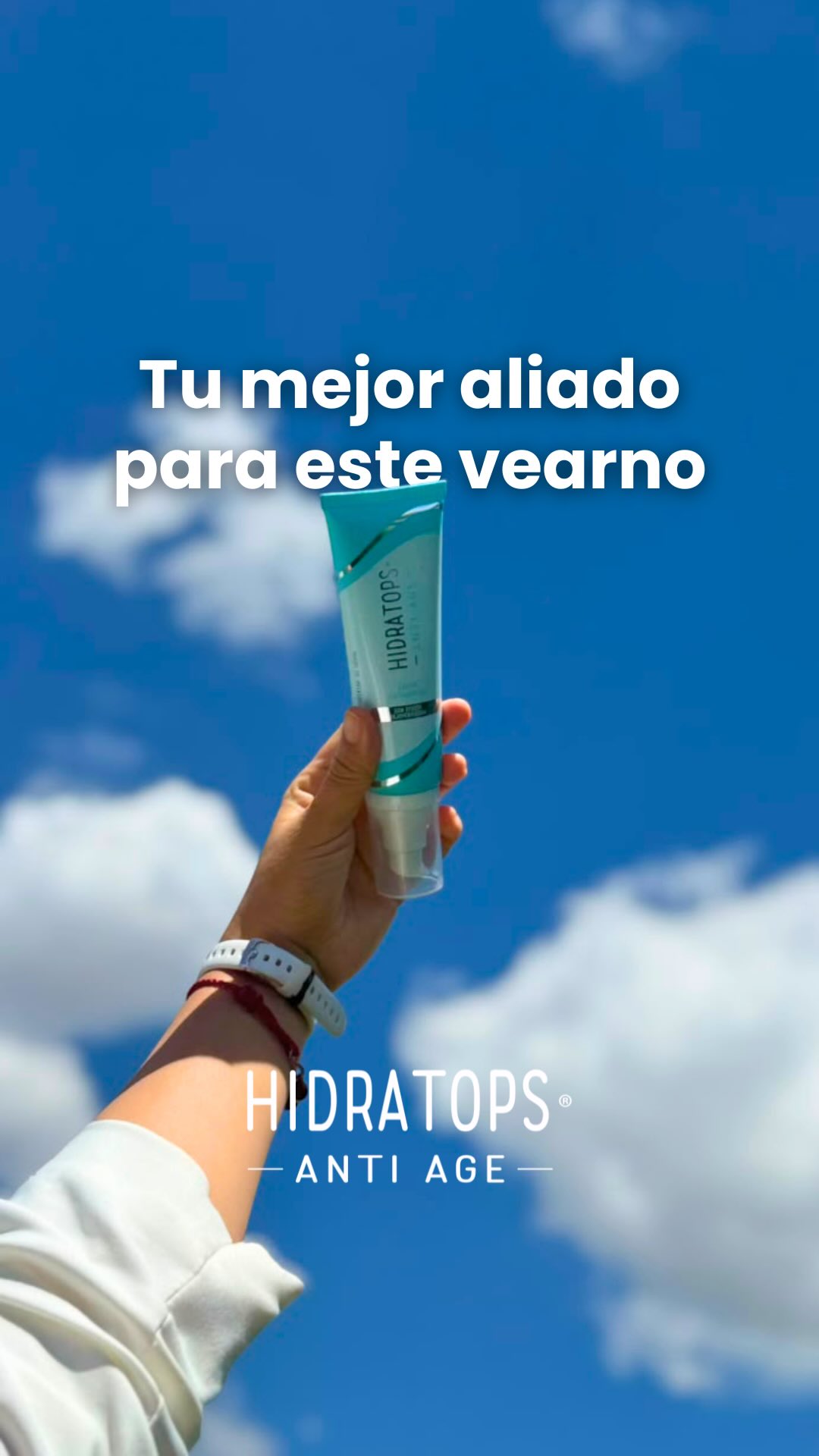 Hidratops Facebook ad: El calor puede hacer que tu piel pierda…