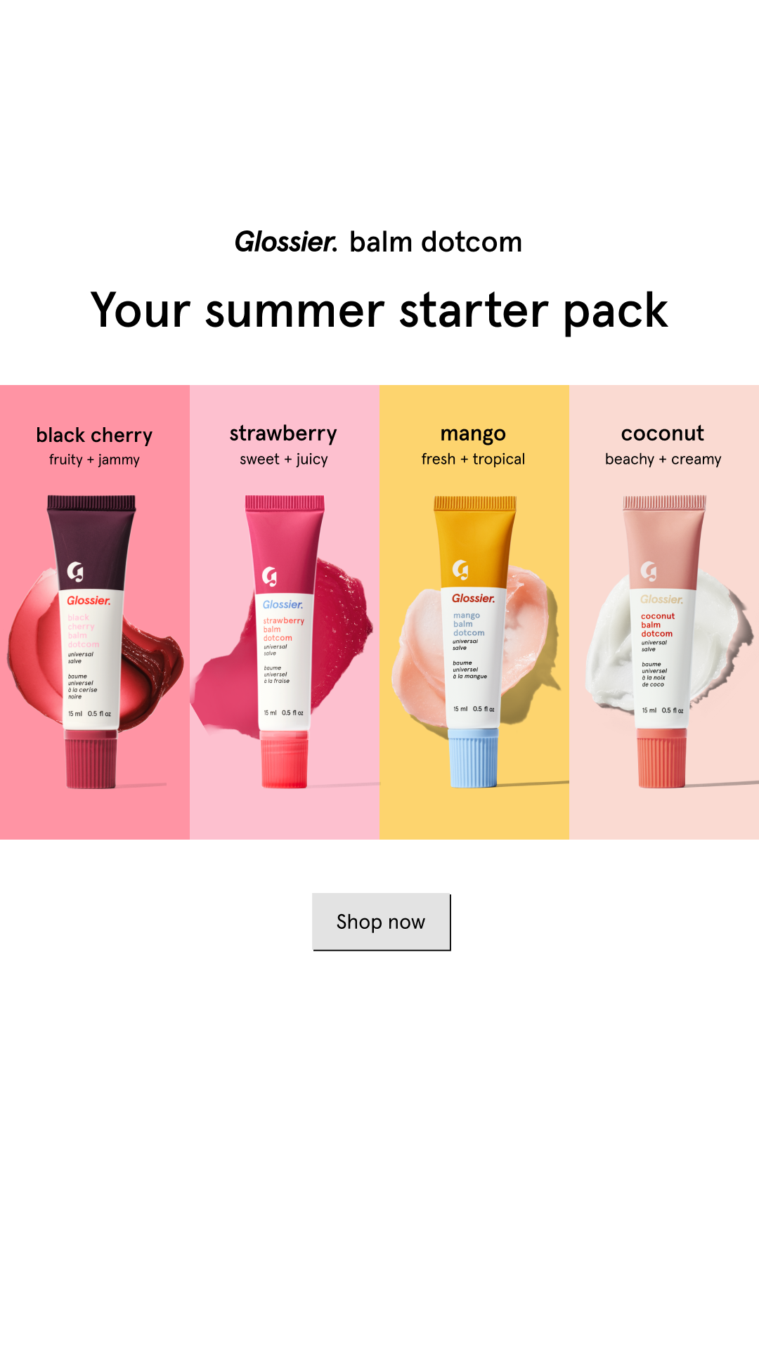 Glossier Facebook ad