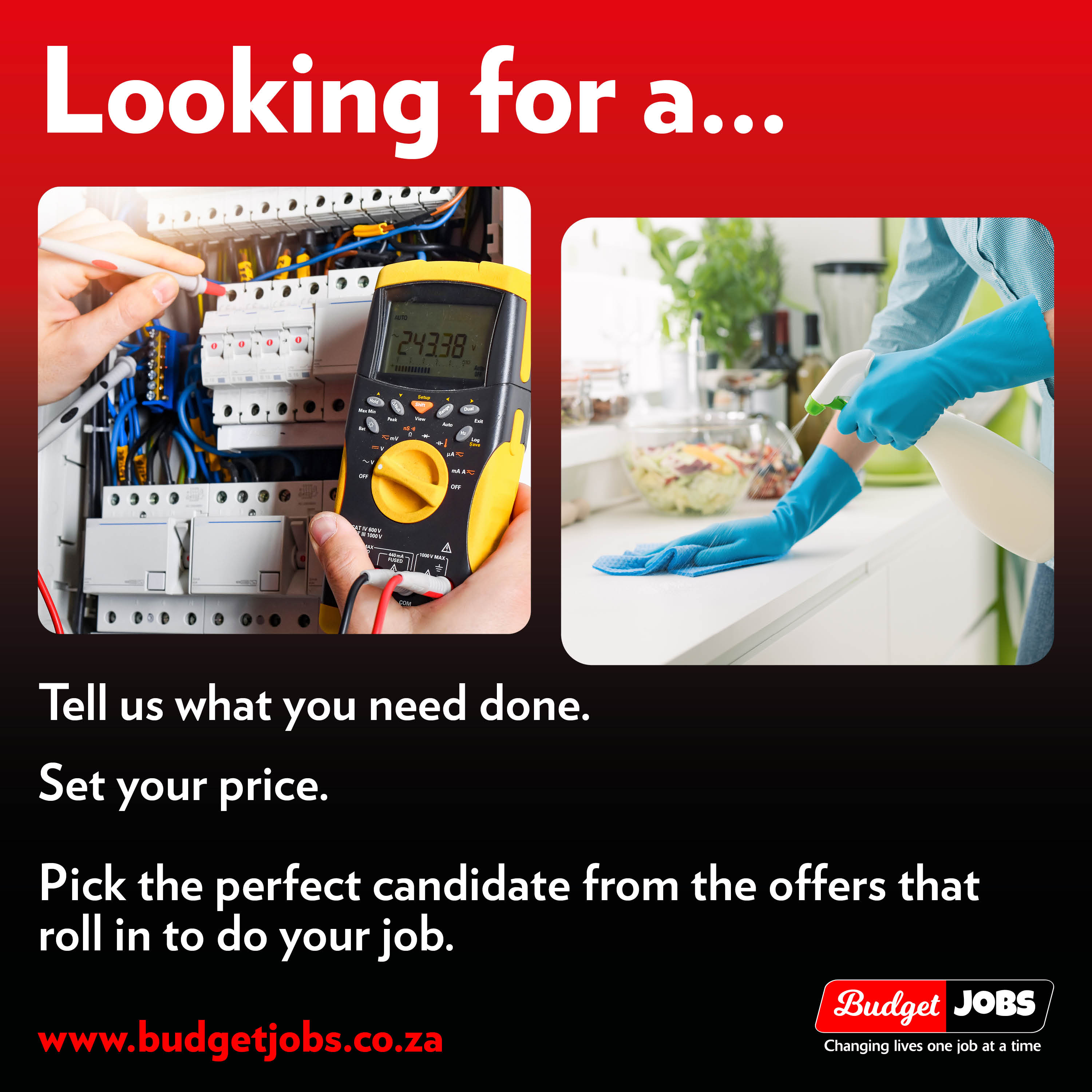 Budget Jobs Facebook ad