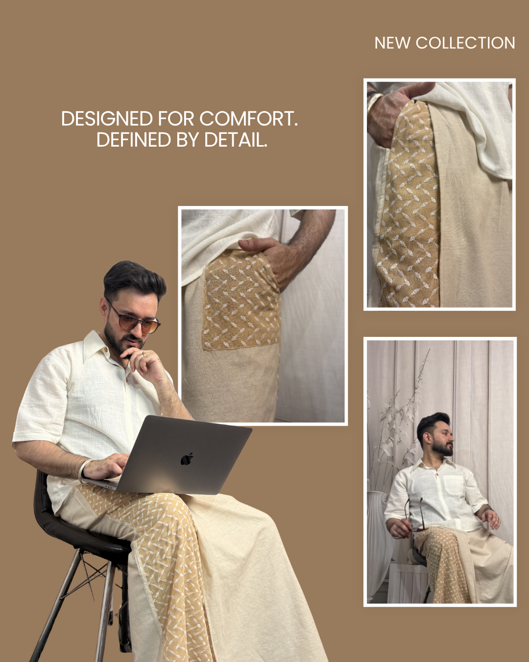 Nirmal Online Facebook ad: This collection is made for stylish men who like comfort…