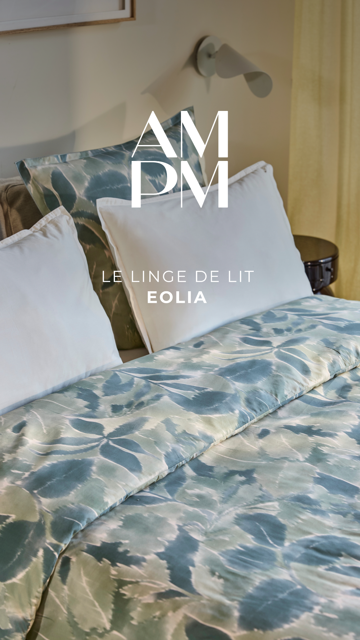 AM.PM. Facebook ad: Découvrez notre linge de lit Eolia
