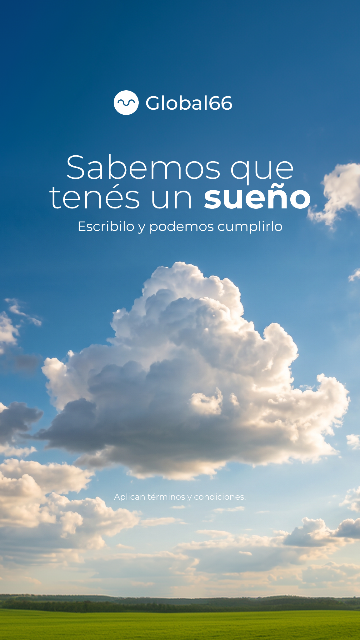 Global66 Facebook ad: Escribí tu sueño