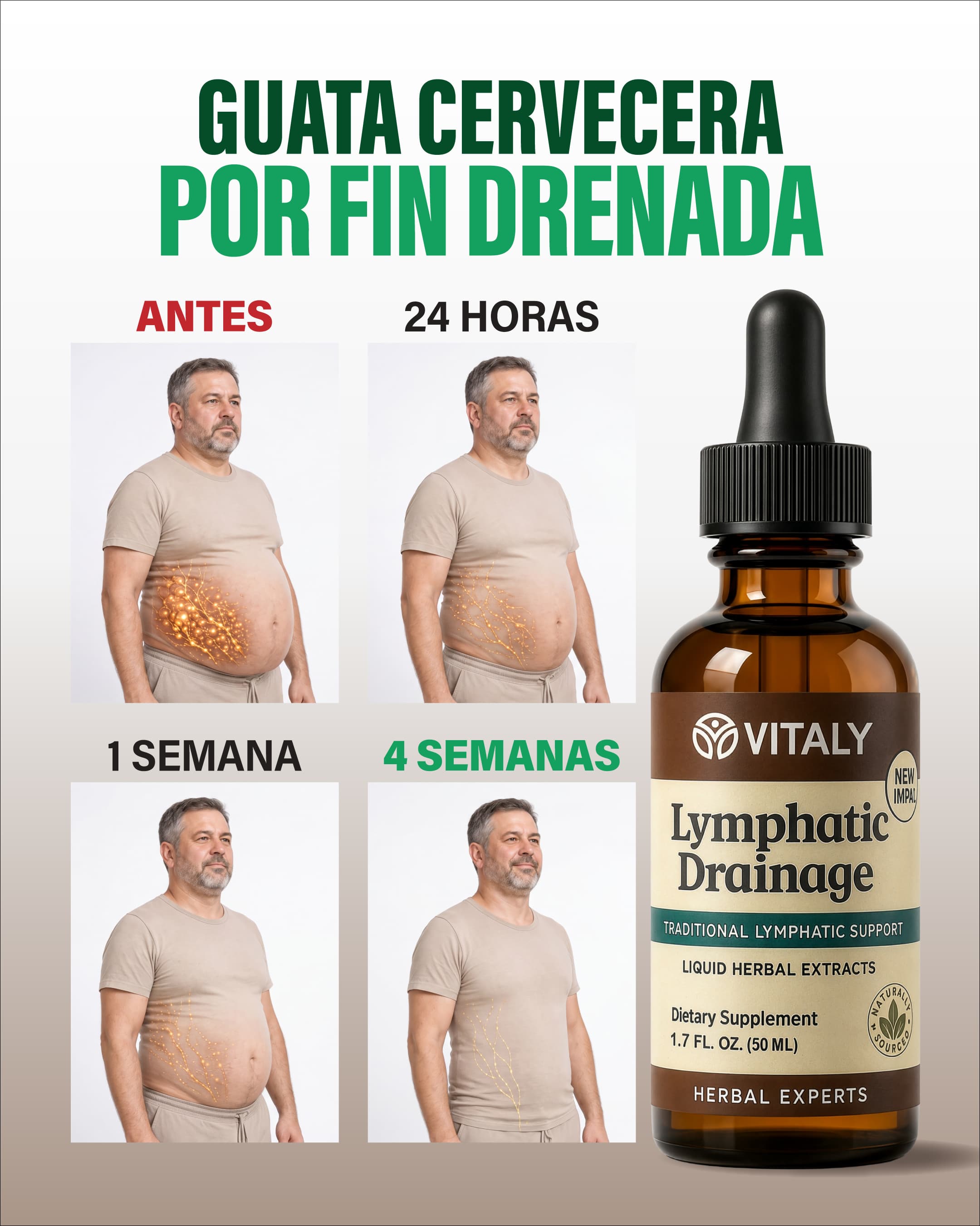 Vitaly Facebook ad: Por fin drené mi sistema linfático